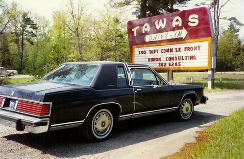 Tawas Drive-In Theatre - Marquee From Jim